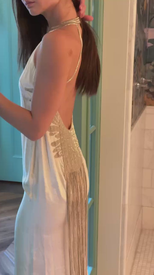 Ralph Lauren SS2012 Beaded Backless Gown