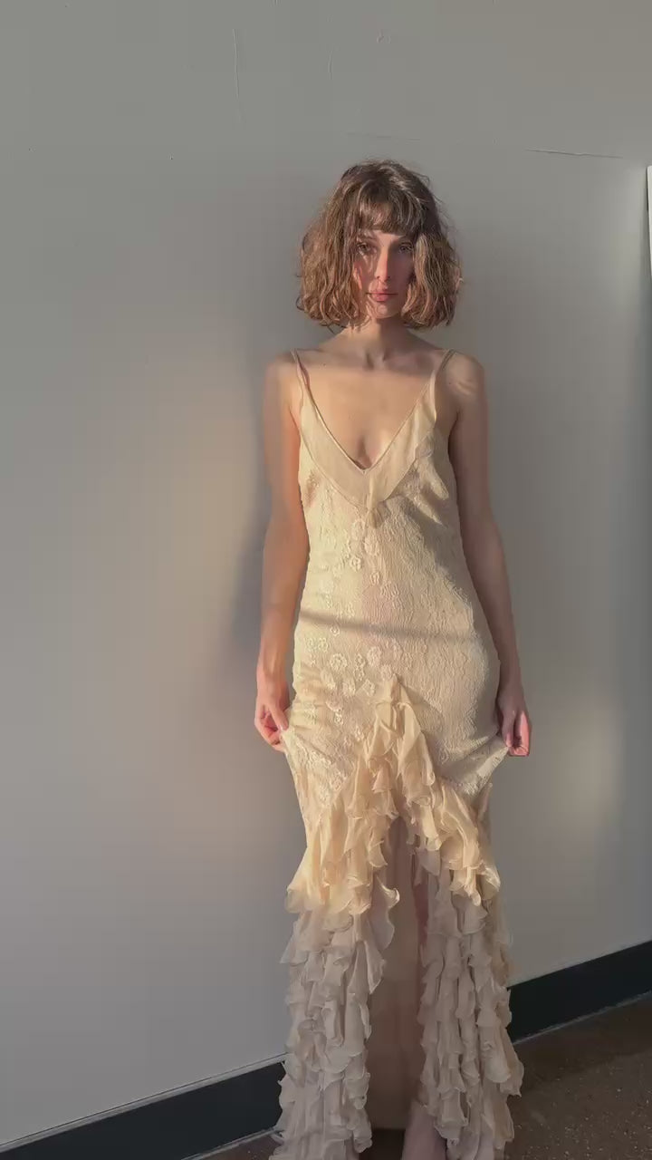 Unagro 2004 Ruffle Gown