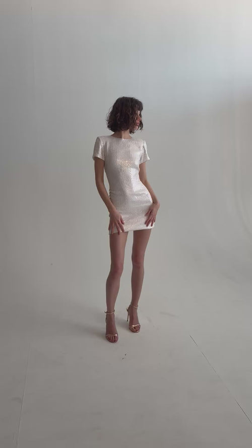 Chanel Early 2000s Mini Sequin Dress